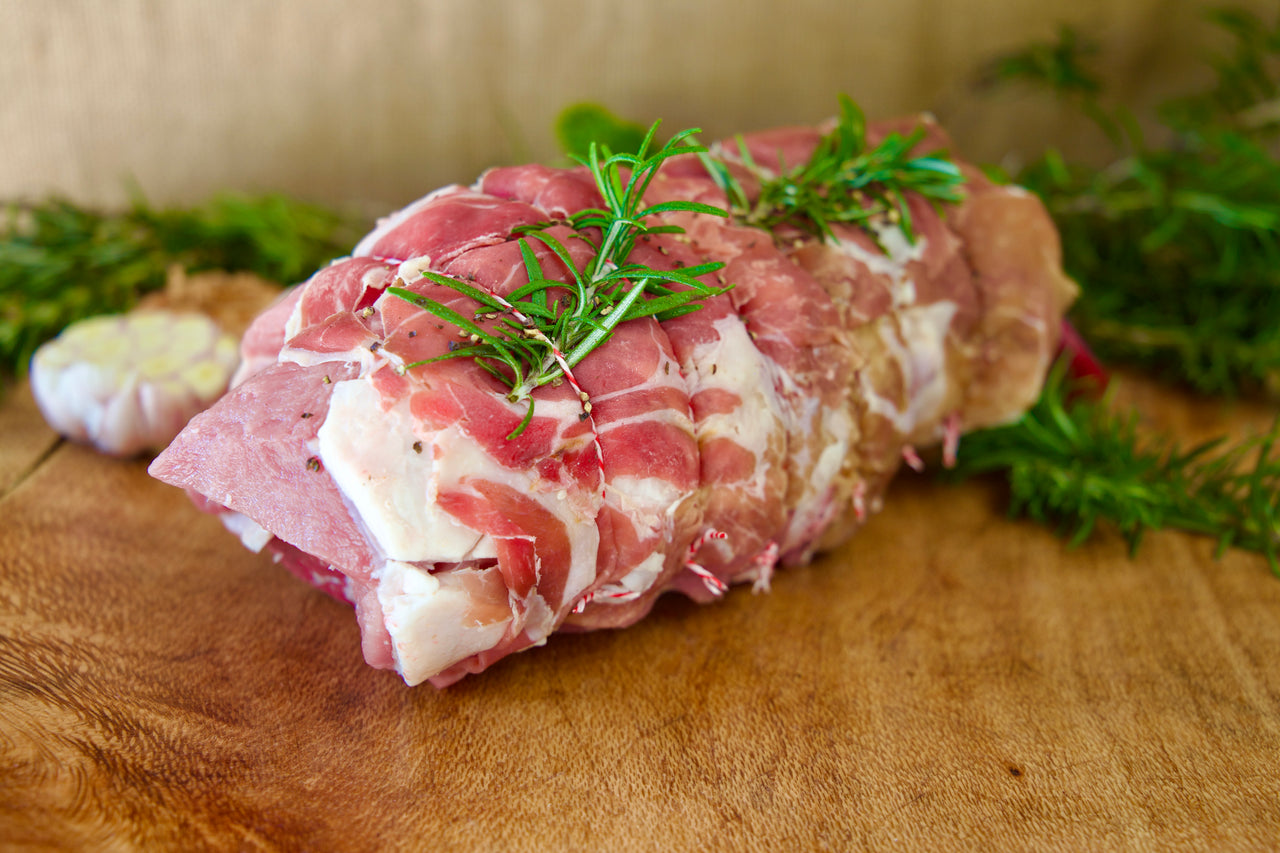Boneless Lamb Shoulder Wrapped In Prosciutto 1.51.8kg